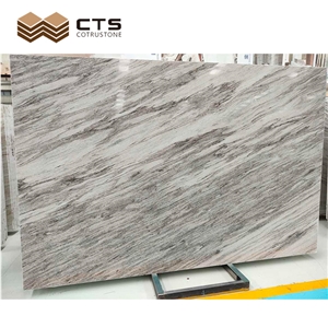 Palisandro White Marble Slabs Polished Stone Manufactured